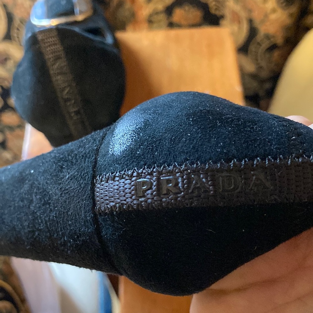 Authentic Prada Suede Heels - Picture 3 of 7
